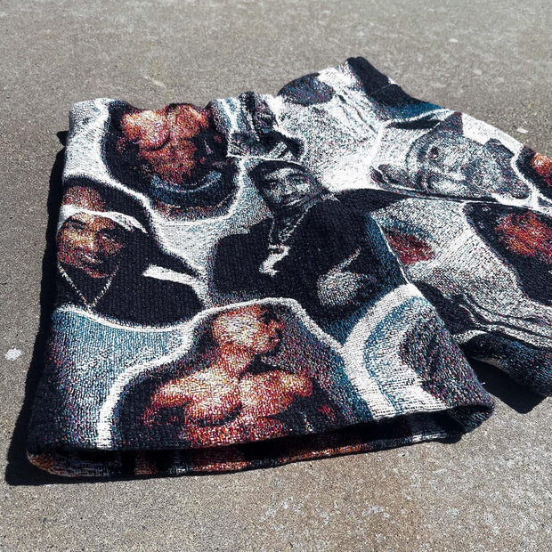2pc tapestry shorts