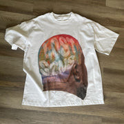 Fashionable casual round neck printed T-shirt