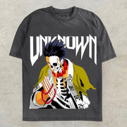 Fashion personality round neck oversized short-sleeved T-shirt