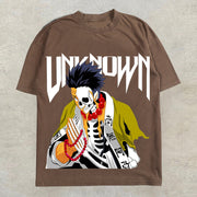 Fashion personality round neck oversized short-sleeved T-shirt