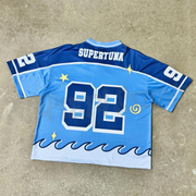 Fashionable college style contrast color No. 92 jersey