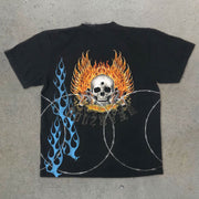 Personalized skull print T-shirt