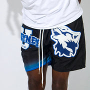 Gray Wolf Patch Casual Street Shorts