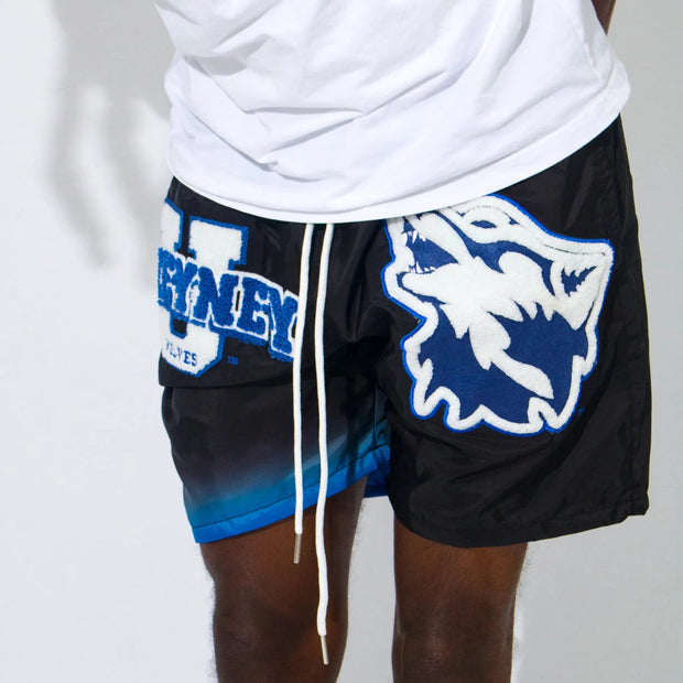 Gray Wolf Patch Casual Street Shorts