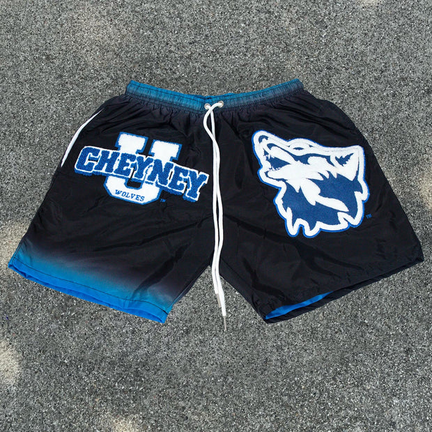Gray Wolf Patch Casual Street Shorts