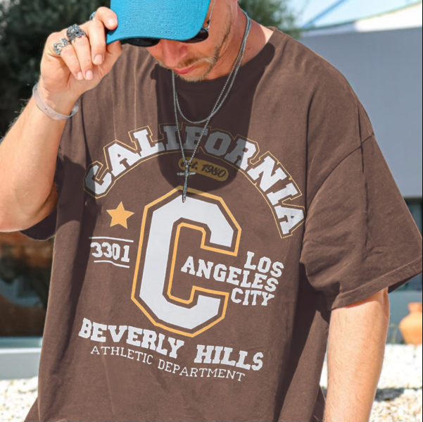 Vintage Graphic Print Short Sleeve T-Shirt