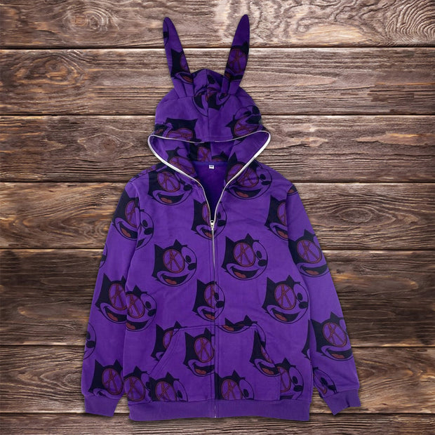 Bunny ears hat trend hoodie