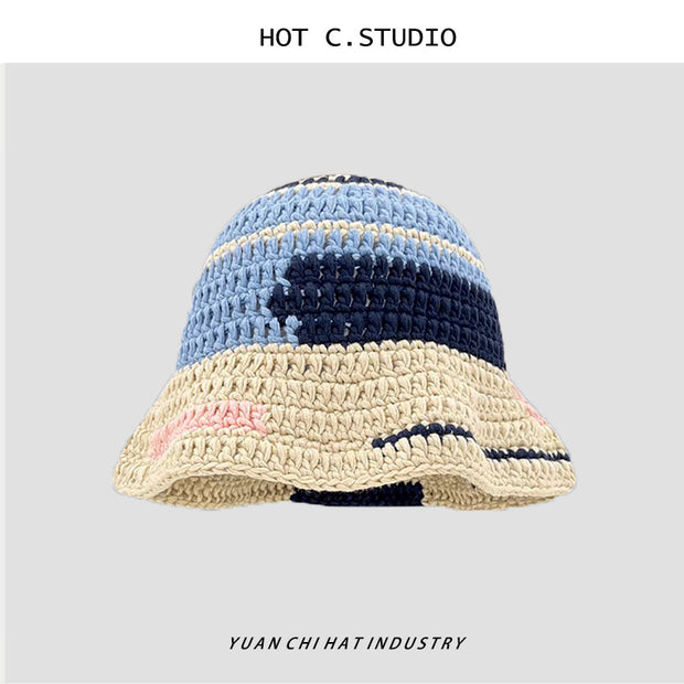 Dopamine hand-knitted couple knitted hat