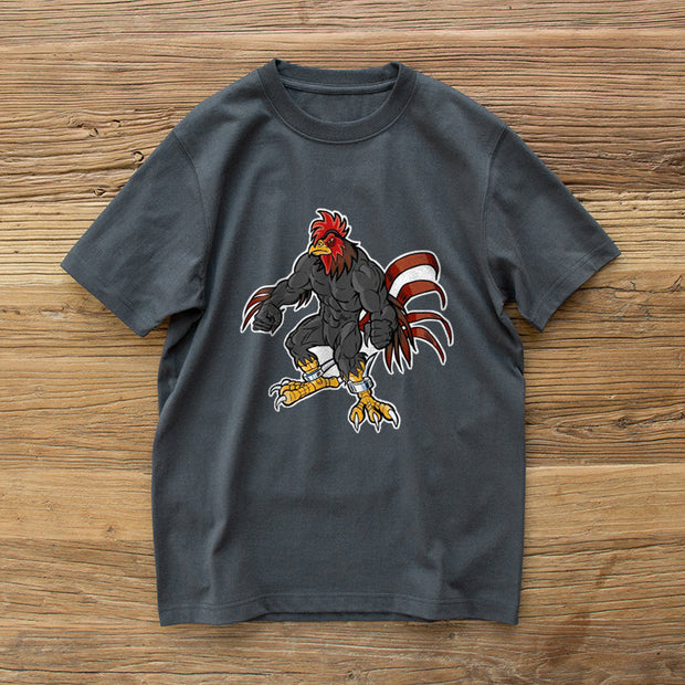Fashion cartoon tide brand printed short-sleeved T-shirt
