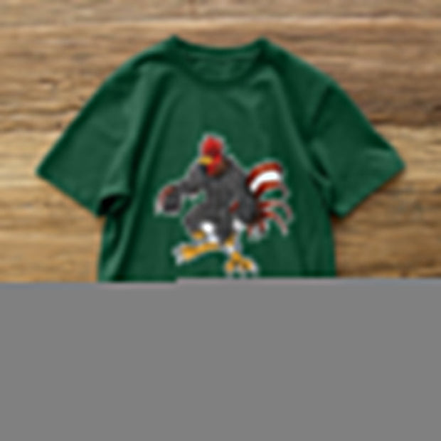 Fashion cartoon tide brand printed short-sleeved T-shirt