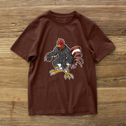 Fashion cartoon tide brand printed short-sleeved T-shirt