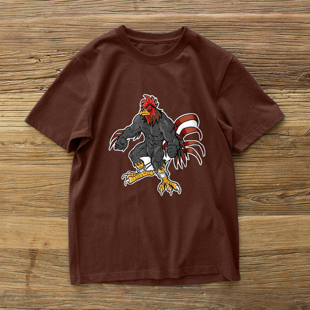 Fashion cartoon tide brand printed short-sleeved T-shirt