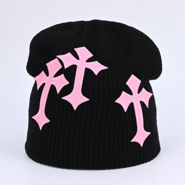 Cross woolen hat fashion brand loose pile hat