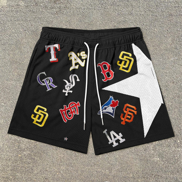 Hip-hop trendy street personality mesh shorts