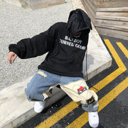 Vintage oatchwork ripped hip hop jeans