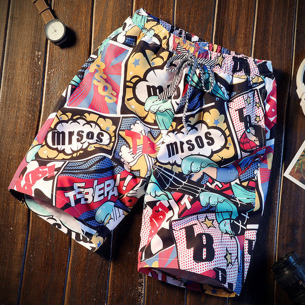Fashion casual beach pants loose shorts