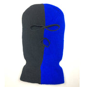 Warm contrast color matching three-hole hat ski mask
