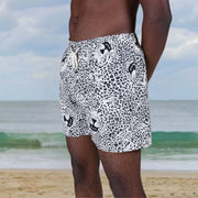 Vintage Tiger Pattern Seaside Beach Shorts