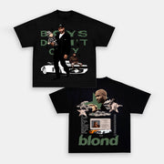 Hip-hop artist printed short-sleeved T-shirt