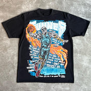 Street basketball dunk print casual T-shirt