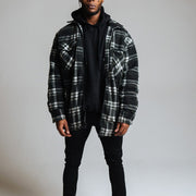 Casual plaid shirt jacket