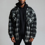 Casual plaid shirt jacket