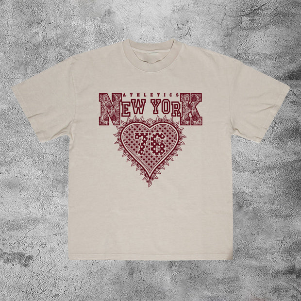 New York trendy fashion street short-sleeved T-shirt