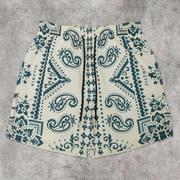 Cashew Blossom Fashion Casual Mesh Shorts