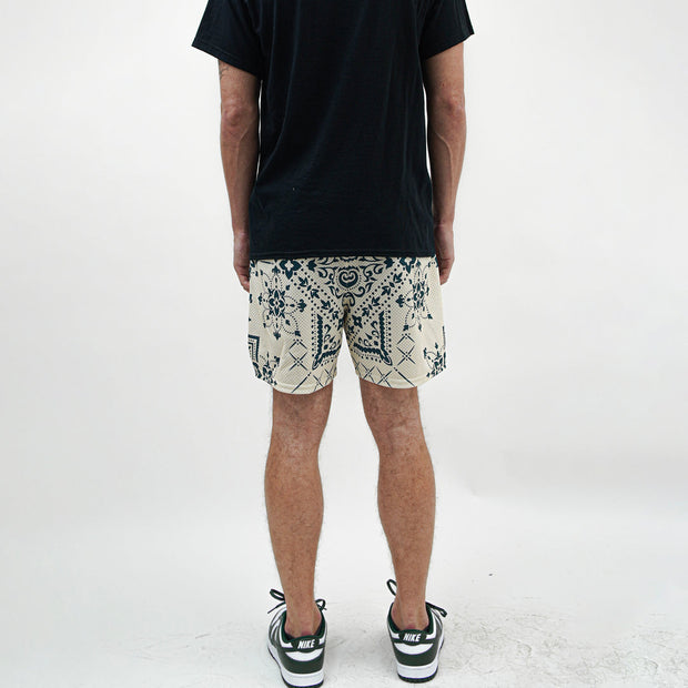 Cashew Blossom Fashion Casual Mesh Shorts