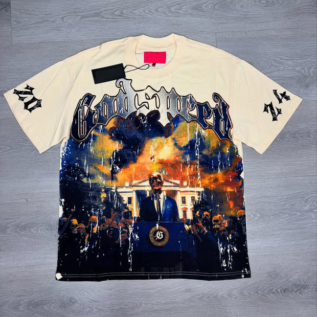 godspeed print T-shirt