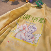 Love Angel Loose Round Neck Short Sleeve T-Shirt