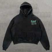 Focus On The Good Print Long Sleeve Hoodies