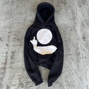 F*ck Cartoon Print Long Sleeve Hoodies