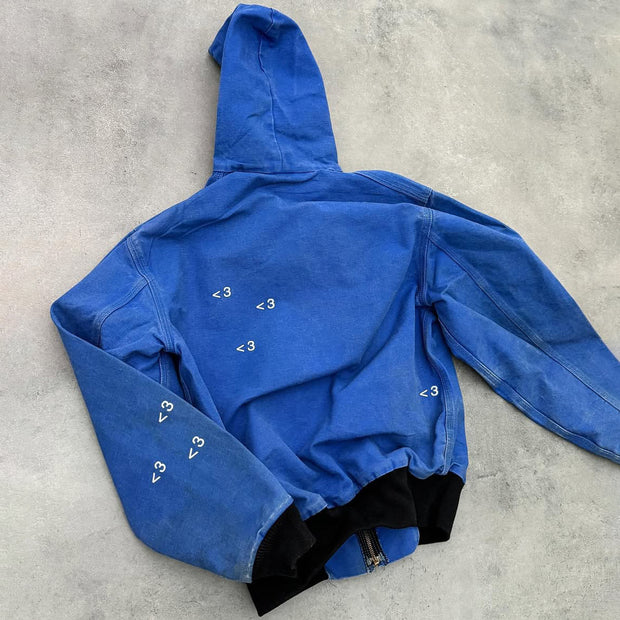 Los Angeles Printed Long Sleeve Zipper Jacket