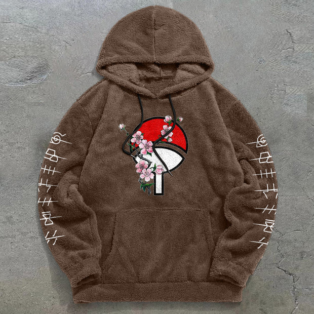 Retro Fashion Casual Trendy Brand Printed Plush Hoodies