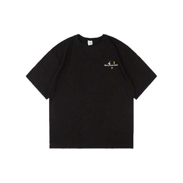 Letter print loose short sleeve T-shirt
