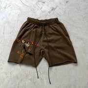 Fashion print trend street casual shorts