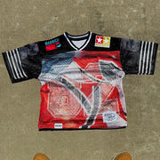 Casual Street Stitching Mesh Jersey