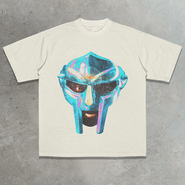 Hip-hop casual street rap print heavyweight T-shirt