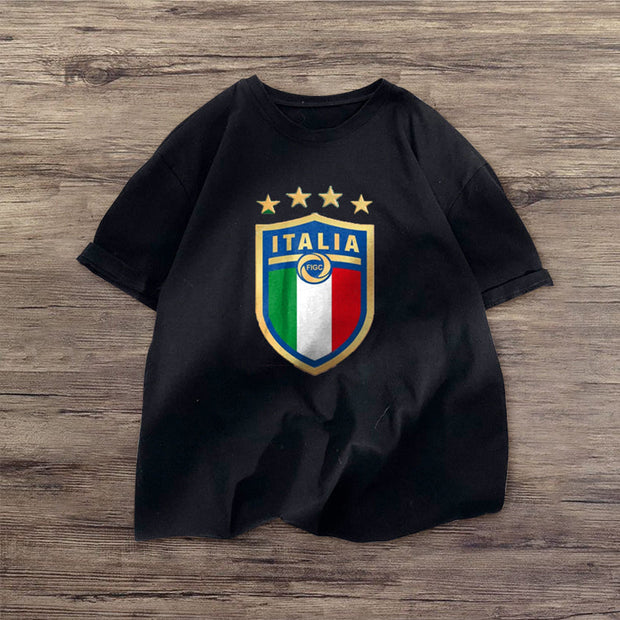 Printed design fashion short-sleeved T-shirt