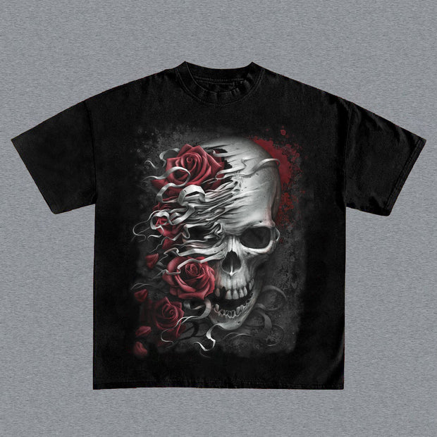 Retro hip-hop fashion brand short-sleeved T-shirt