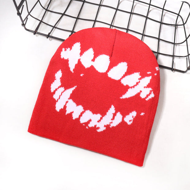 Funny Gothic Jacquard Knitted Hat