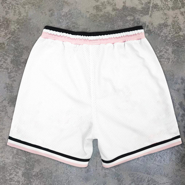 Art Vintage Pattern Fashion Mesh Shorts