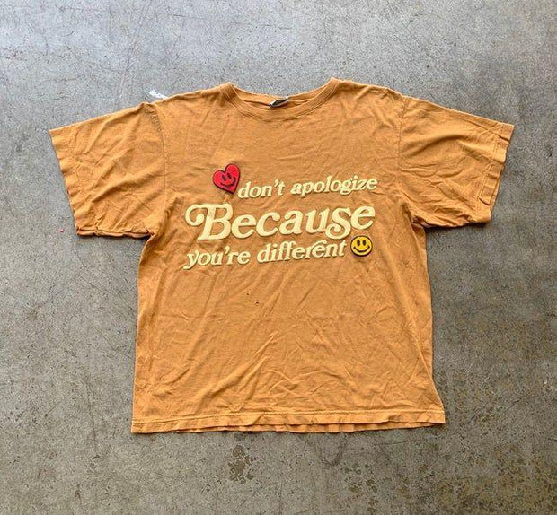 ins trend print round neck short-sleeved T-shirt