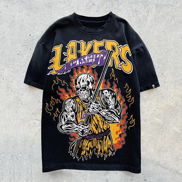 Champion Team Print Short Sleeve T-Shirt