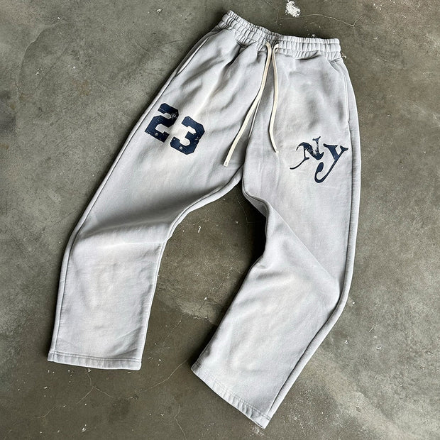 NY No.23 Print Pocket Flared Trousers