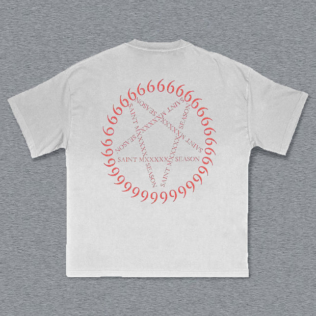 Eyeball Print Short Sleeve T-Shirt
