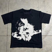 Vintage Fashion Print Street T-Shirt