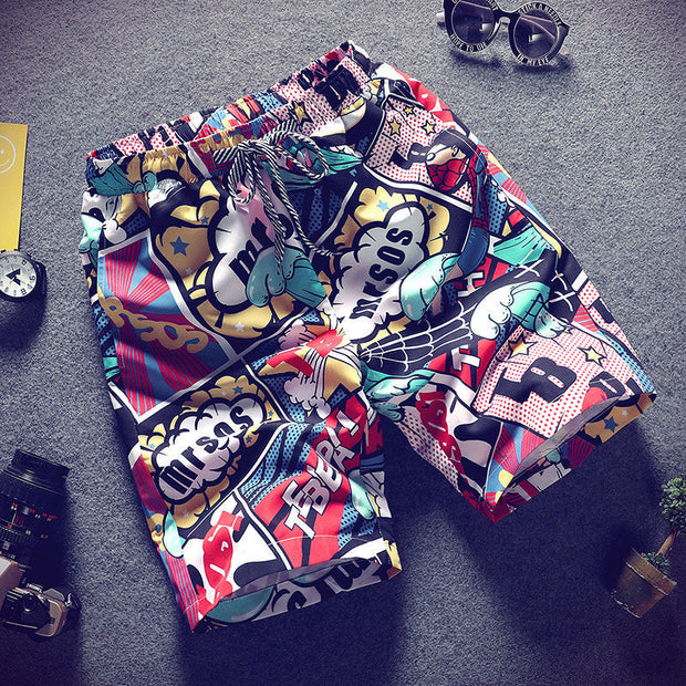 Fashion vacation leisure beach loose couple shorts