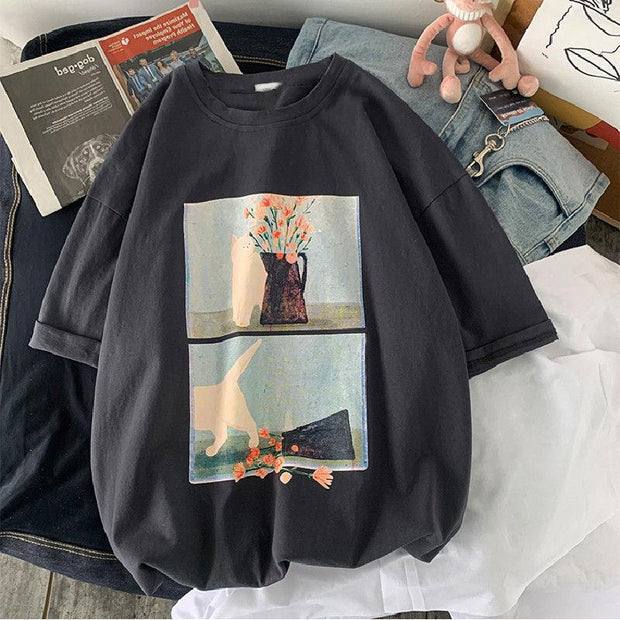 Personalized animal print T-shirt